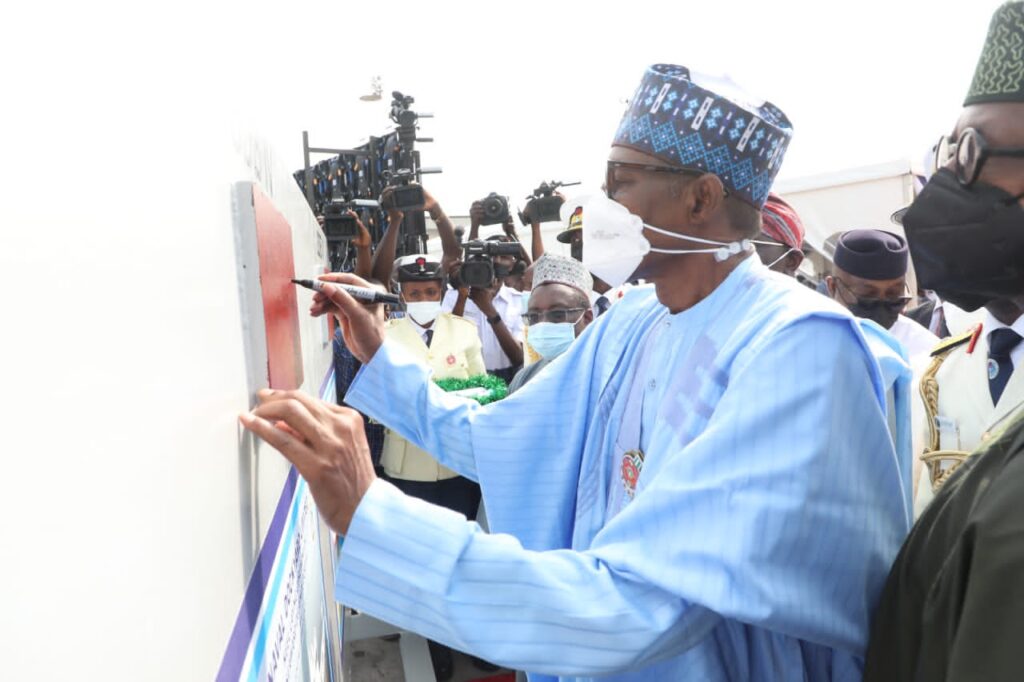 Commissioning of third locally built Nigerian Navy ship at Naval Dockyard Limited by the President and Commander in Chief of Federal Republic of Nigeria, Muhammadu Buhari (GCFR)
